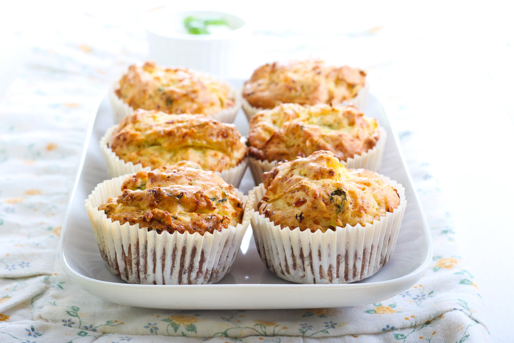 Whole Wheat EVOO, Zucchini & Cranberry Muffins