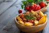 Patatas Bravas with High Phenol Extra Virgin Olive Oil