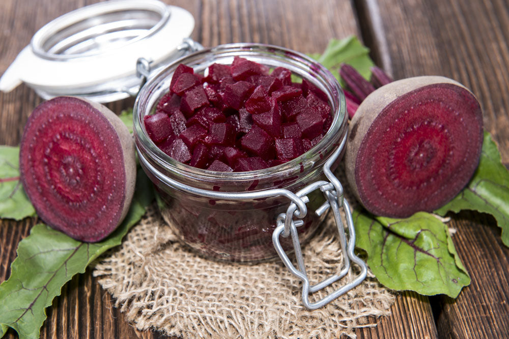 Honey Ginger Pickled Beets