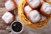 Beignets with Blackberry-Ginger Balsamic Reduction