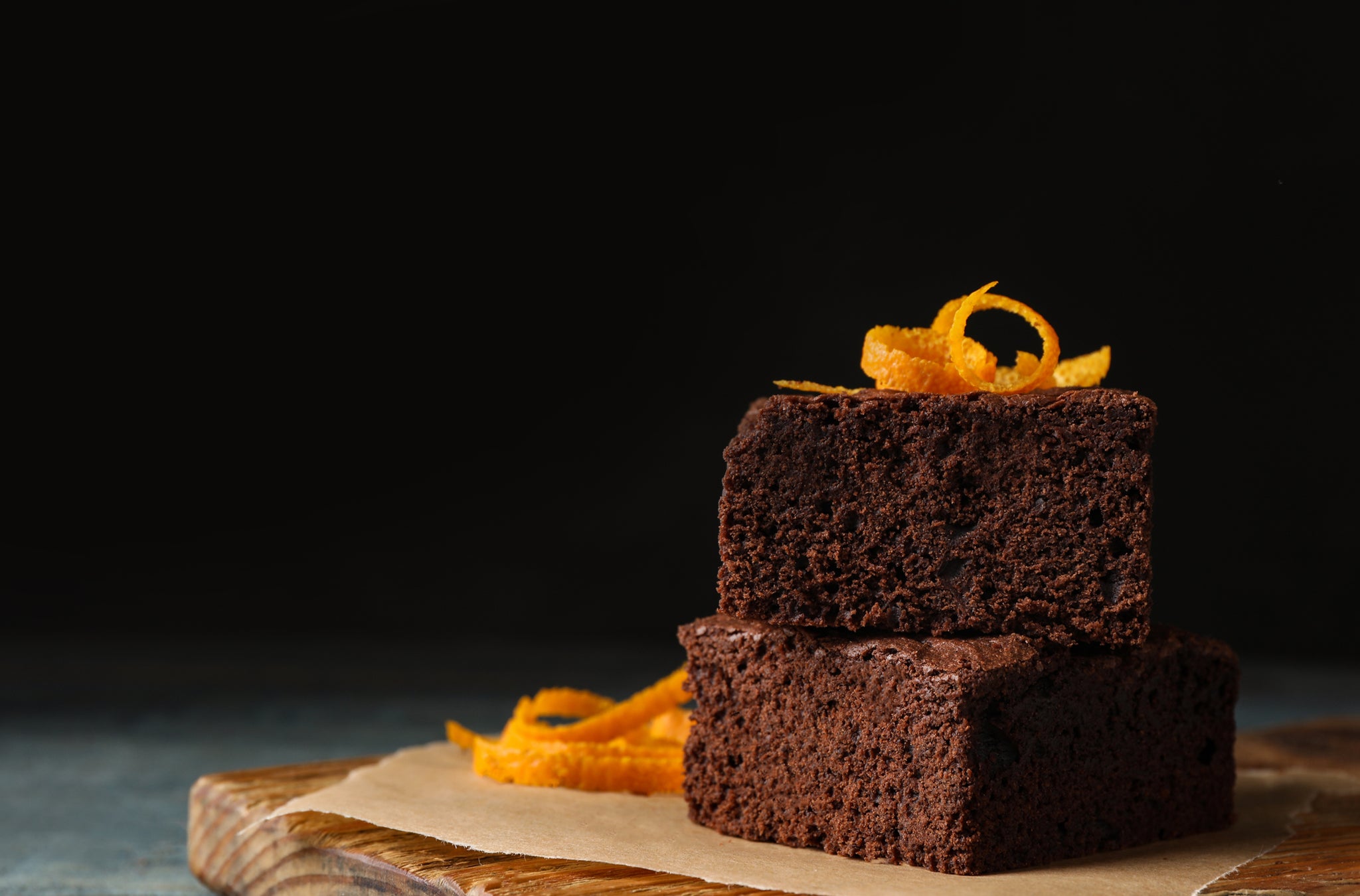 Almost Flourless Raspberry Balsamic & Blood Orange Dark Chocolate Brownie