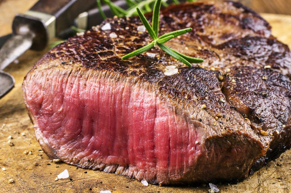 Grilled Rib-Eye with a Pomegranate Balsamic Glaze