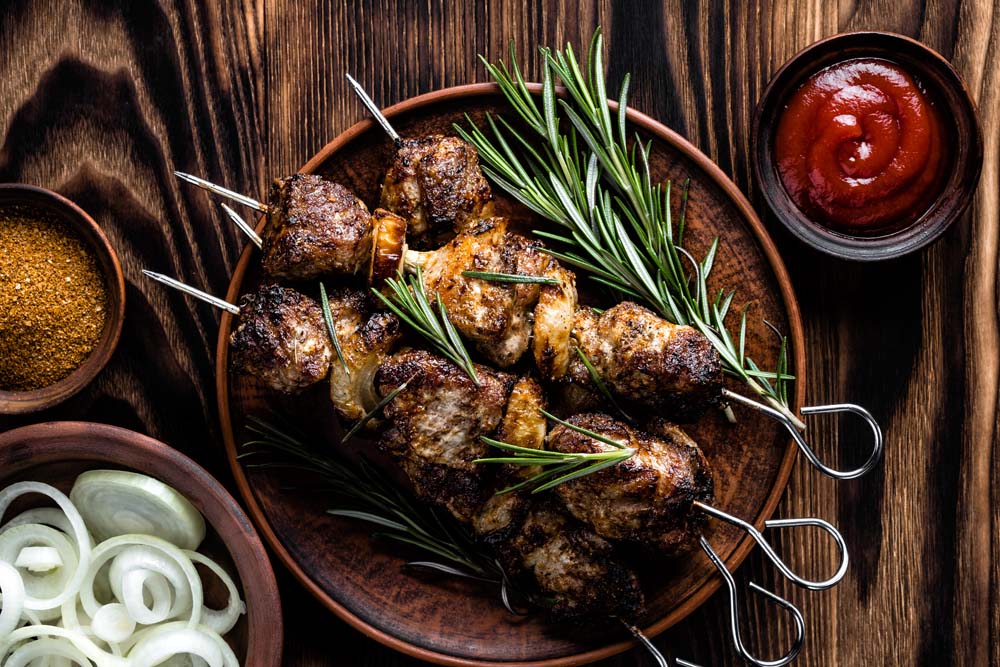 Rosemary Grilled Lamb Kabobs