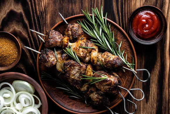 Rosemary Grilled Lamb Kabobs