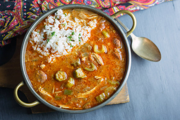 Spicy Green Chili Gumbo