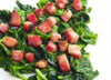 Maple Balsamic & Bacon Vinaigrette Over Wilted Baby Spinach