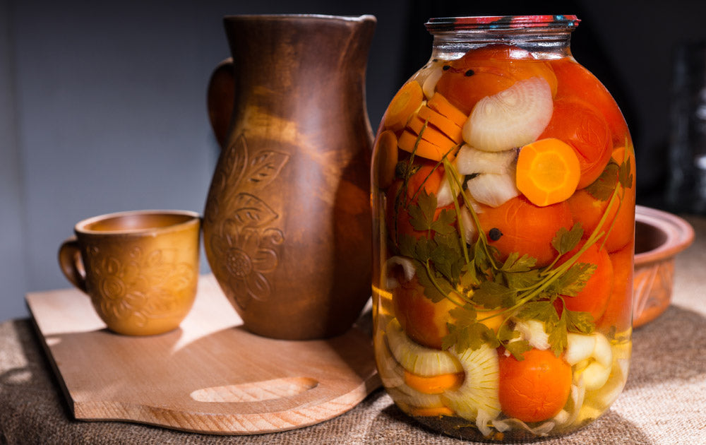 Pickled Oregano Balsamic Winter Vegetables