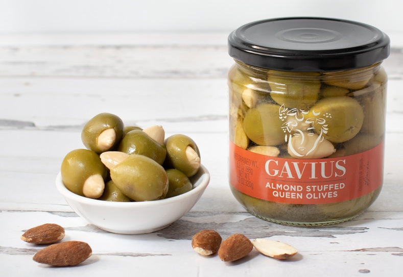 Gavius Queen Olives Stuffed with Almonds - 320g
