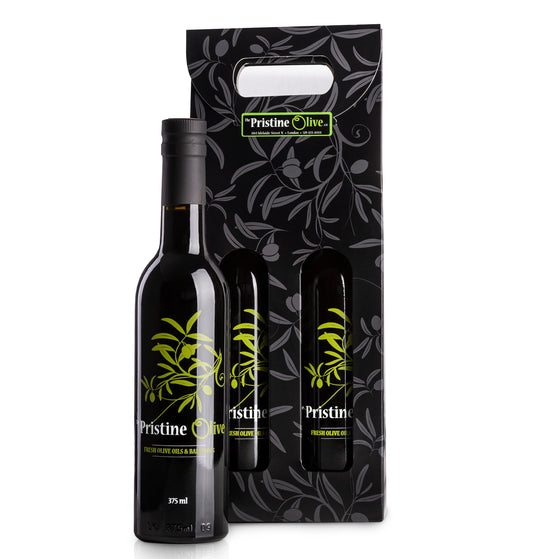 2x375ml Bottle Tote - A La Carte (olive oil / dark balsamic)